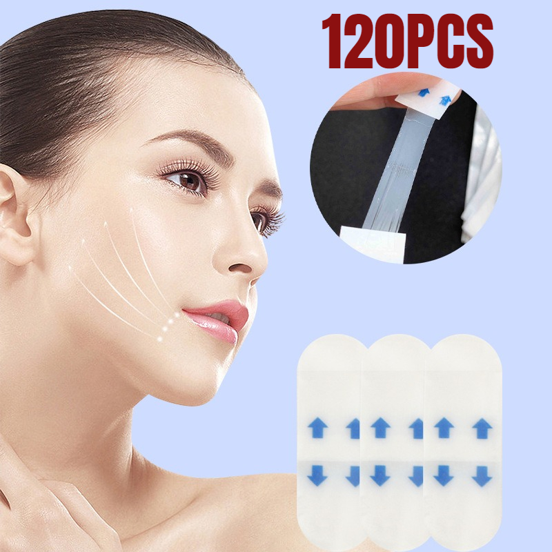 Beauty Queen Makeup - 120/80/40 feuilles V ascenseur visage autocollant
