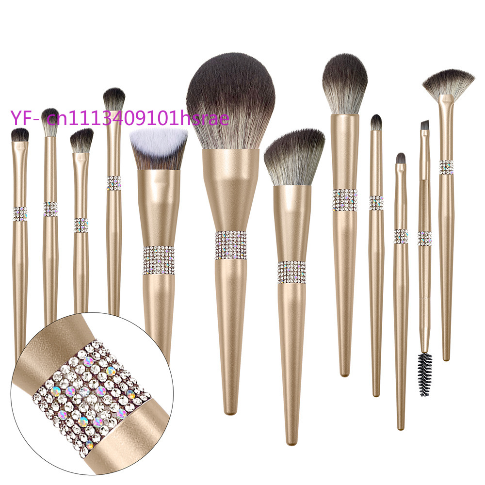 Beauty Makeup Foundation - Ensemble de 12 pinceaux de maquillage