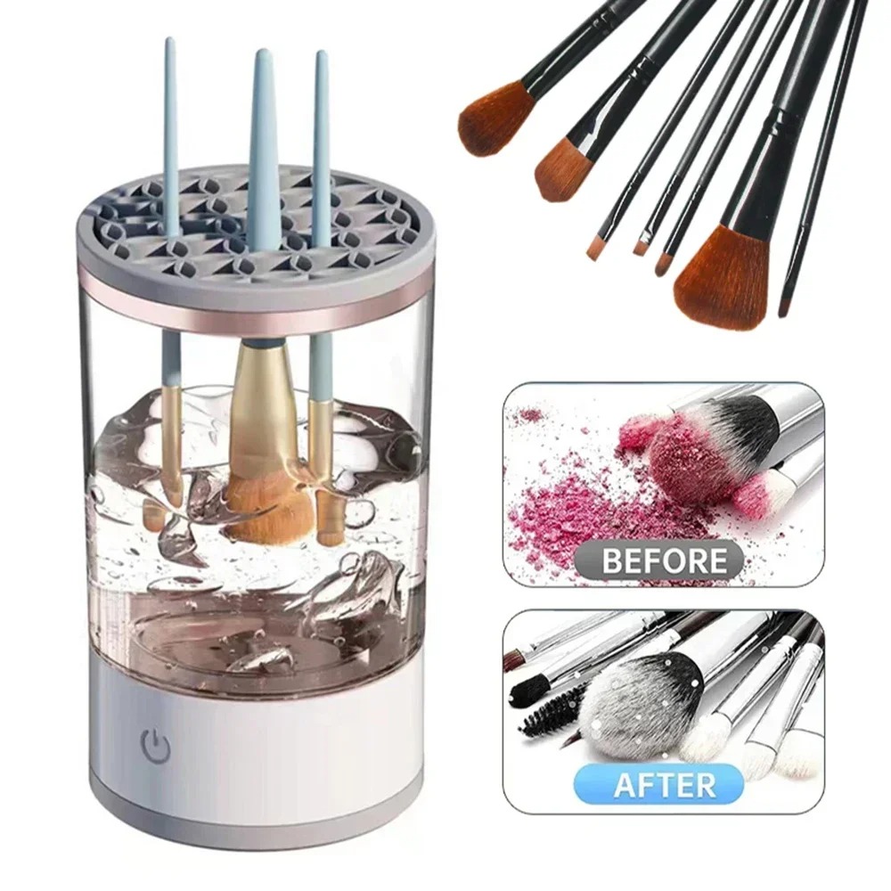 Beauty Home Makeup - Nettoyeur de pinceaux de maquillage électrique