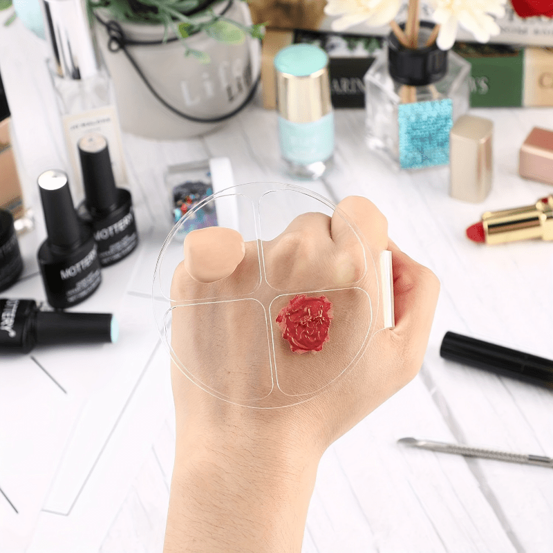 Beauty Makeup Foundation - Plaque de mélange de couleurs ronde