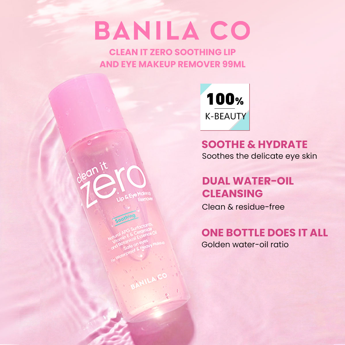 BANILA CO Clean it Zero Soothi - Beauty Of Makeup avis et prix