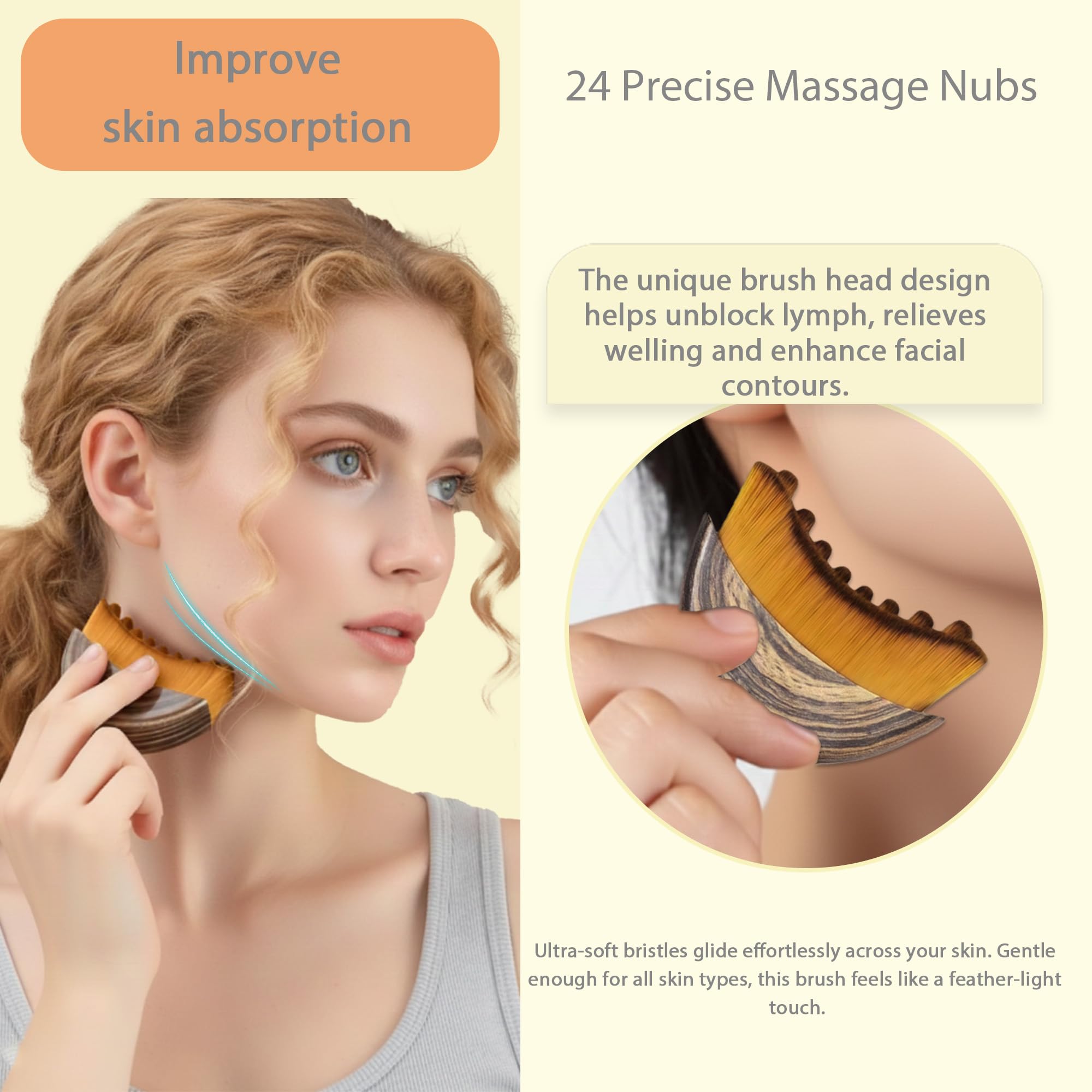 1 Brosse de massage lymphatiqu - Beauty Queen Makeup avis et prix