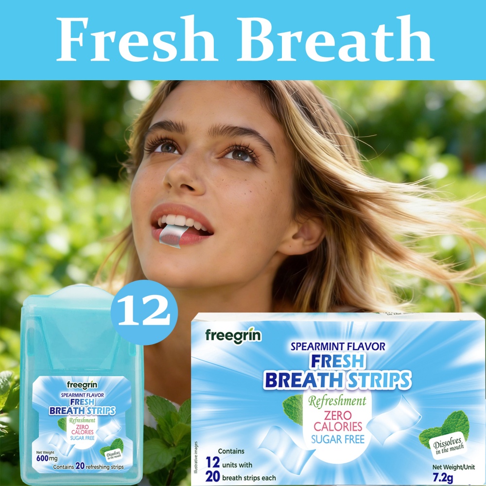 FREEGRIN Bandes buccales aroma - Teeth Whitening Strips avis et prix