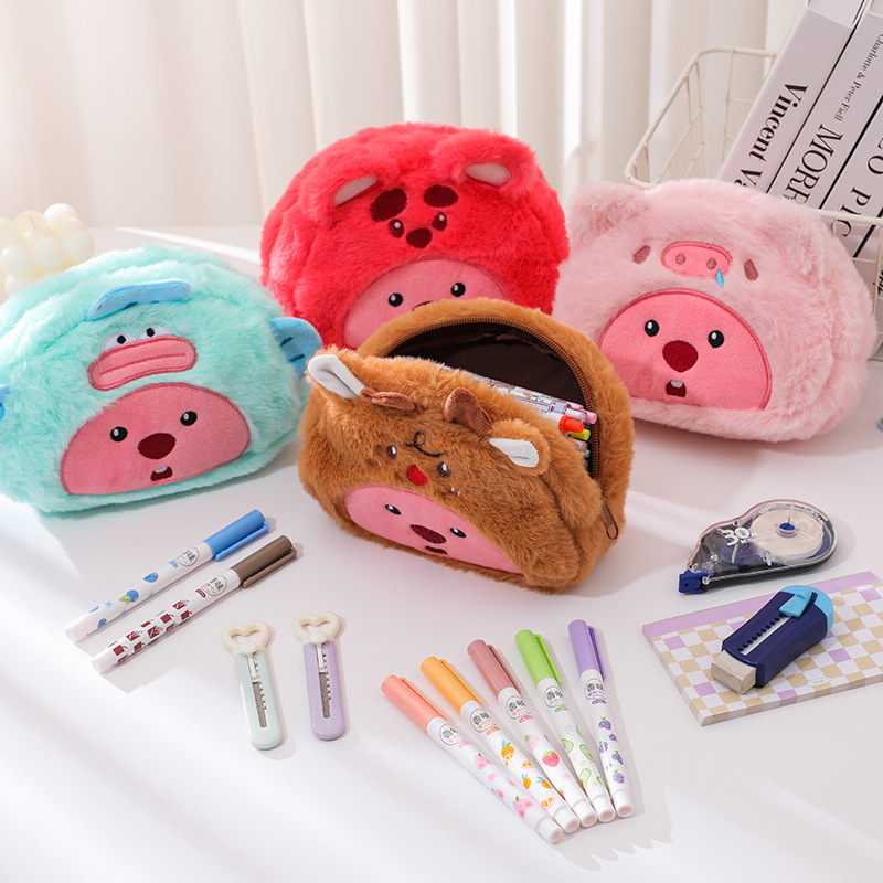 Sac à crayons en peluche de de - Beauty Makeup Case avis et prix