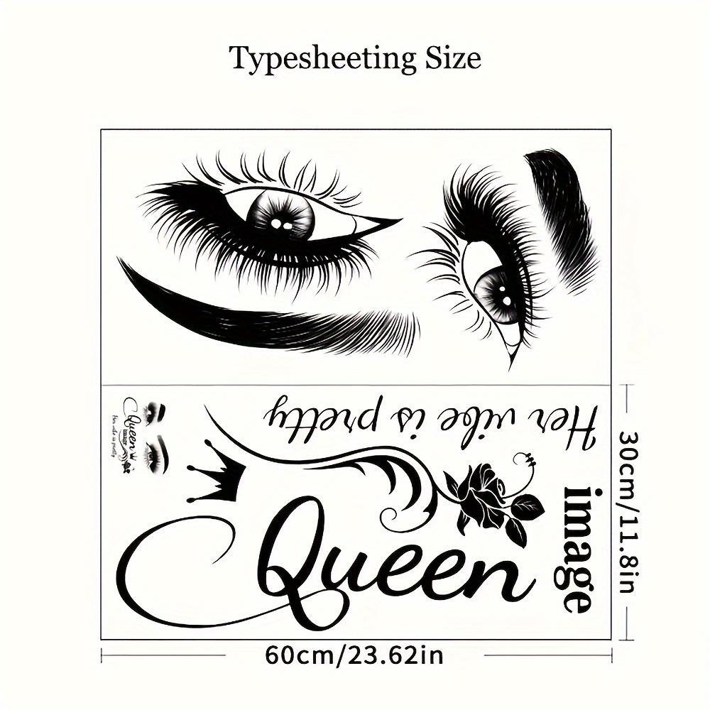 Autocollant mural élégant en f - Beauty Queen Makeup avis et prix